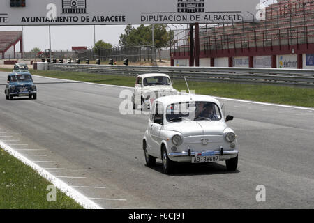 Sedile classico 600 car meeting in Albacete, Spagna. Foto Stock