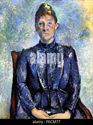 Ritratto di Madame Cézanne, c.1885-1890 Paul Cezanne 1839-1906 Francia - Francese Foto Stock