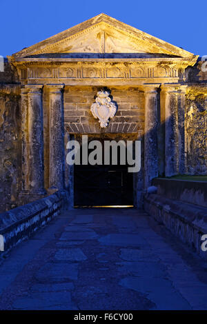 Ingresso, San Felipe del Morro Castle (El Morro), il Sito Storico Nazionale di San Juan, la vecchia San Juan, Puerto Rico Foto Stock