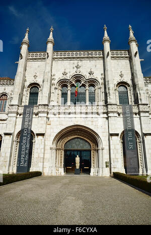 Museo Archeologico Nazionale. Il Monastero di Geronimo - Mosteiro da Santa Maria de Belém - nel quartiere Belem di Lisbona Foto Stock