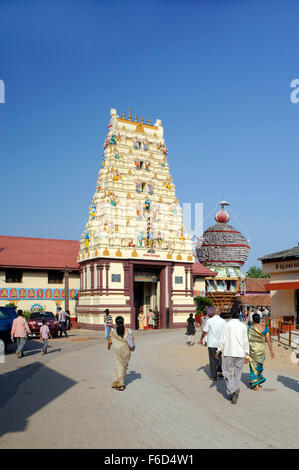 Gopuram di Sri Krishna matha, udupi, Karnataka, India, Asia Foto Stock