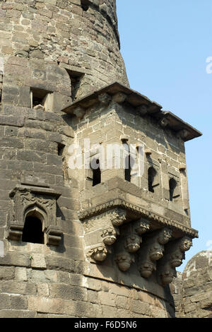 Forte di Daulatabad, Aurangabad, Maharashtra, India, Asia Foto Stock