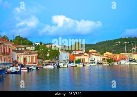 Gaios Harbour, Paxos, Isole Ionie, isole greche, Grecia, Europa Foto Stock