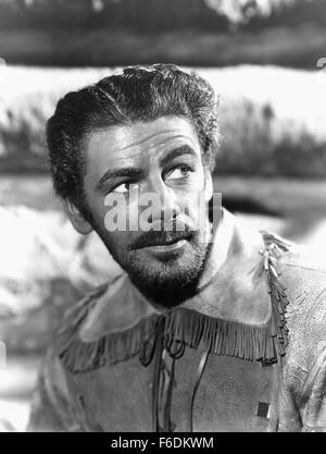 1 gennaio 1940 - Paul Muni sul set del film, Hudson's Bay, 1941, TM & Copyright (c) XX Century Fox Film Corp. Tutti i diritti riservati. (Credito Immagine: c Glasshouse/Entertainment Immagini) Foto Stock