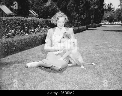Data di rilascio: Aprile 20, 1945. Il titolo del filmato: Figlio di Lassie. STUDIO: Metro Goldwyn Mayer (MGM). Trama: . Nella foto: LASSIE come Lassie GIUGNO LOCKHART come Priscilla. Foto Stock