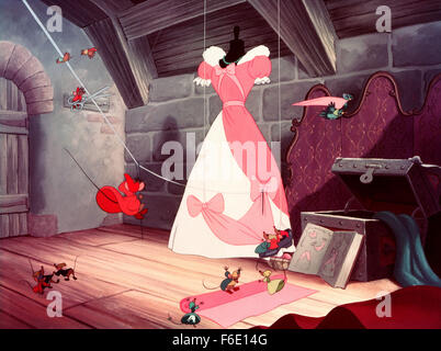 Feb 15, 1950; Hollywood, CA, Stati Uniti d'America; scena dal Walt Disney Pictures animati fantasia musicale, "Cenerentola". Foto Stock