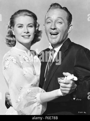 Jul 17, 1956; Hollywood, CA, Stati Uniti d'America; attore Bing Crosby come C.K. Dexter-Haven e Grace Kelly come Tracy Samantha Lord nel musical MGM, 'alta società." Foto Stock