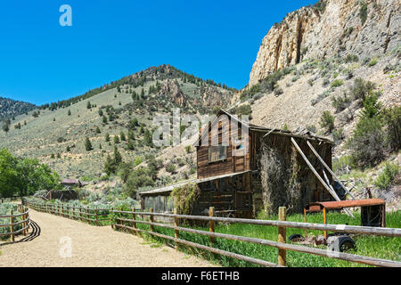 Idaho, Bayhorse, mineraria storica città fantasma Foto Stock