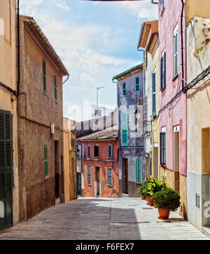 Alcudia old street Foto Stock