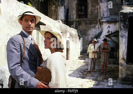 Apr 15, 1988; a Gerusalemme, Israele; Scena del crimine mistero film ''appuntamento con la morte" diretto da Michael Winner. Foto Stock