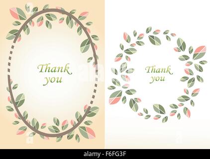 Illustrazione dei fiori per il biglietto di auguri Illustrazione Vettoriale