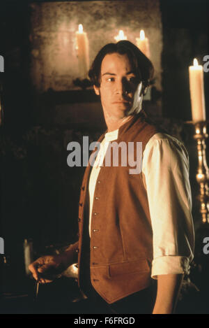 Nov 13, 1992; Hollywood, CA, Stati Uniti d'America; Direttore Francis Ford Coppola e Columbia Pictures portarvi "Bram Stoker's Dracula.' Keanu Reeves è giovane avvocato Jonathan Harker che viene tenuto prigioniero nel castello di Dracula. Foto Stock