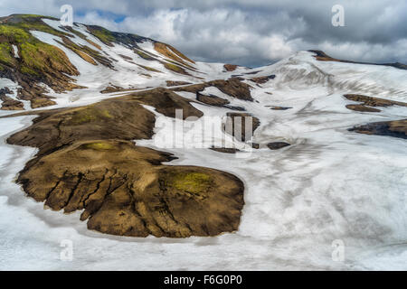 Mt. Area Torfajokull, Landmannalaugar, Highlands Centrali, Islanda Foto Stock