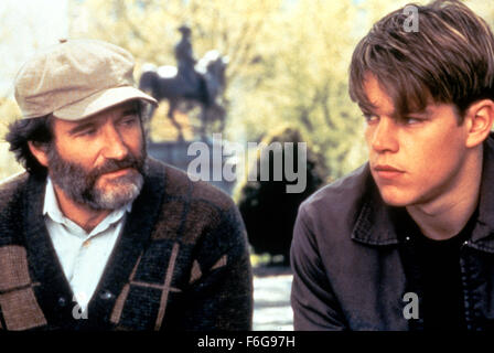 Dic 05, 1997; Austin, TX, Stati Uniti d'America; Robin Williams e Matt Damon star come Sean Maguire e sarà la caccia nel premiato dramma 'buona volontà caccia" diretto da Gus Van Sant. Foto Stock