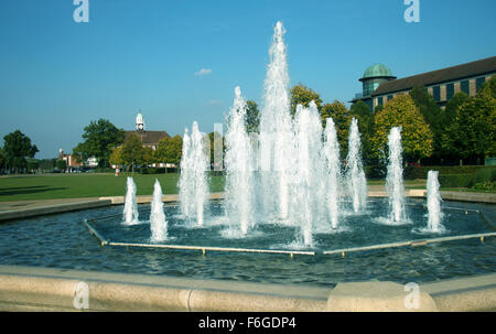 Letchworth Garden City Fontana in Broadway Garden City Hertfordshire Inghilterra, Foto Stock