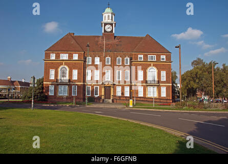 Letchworth Garden City Town Hall di Broadway Garden City Hertfordshire Inghilterra, Foto Stock