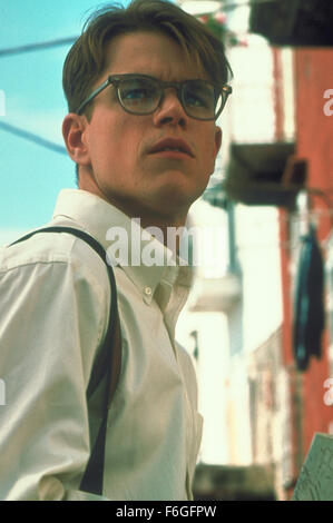 Dic 12, 1999; Roma, Italia; attore Matt Damon come Tom Ripley in 'Il talento di Mr. Ripley". Foto Stock