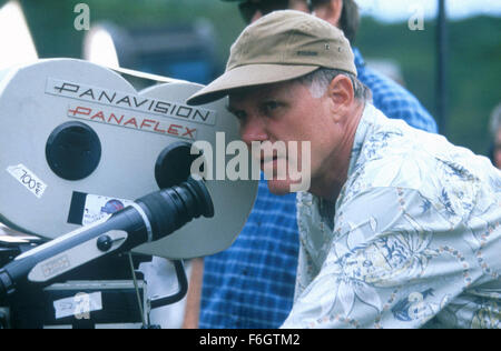 Jul 16, 2001; Hollywood, CA, Stati Uniti d'America; Joe Johnston sul set di sci-fi, avventura, thriller ''Jurassic Park III "."