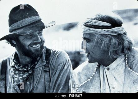 1976, il titolo del film: MISSOURI BREAKS, nella foto: barba, Marlon Brando, cowboy, cappello, baffi. (Credito Immagine: SNAP) Foto Stock