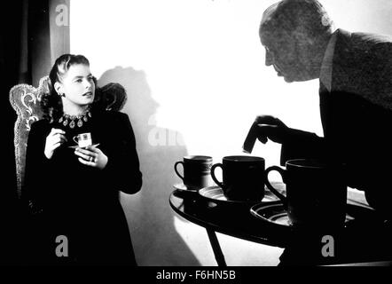 1946, il titolo del film: famigerato, Direttore: Alfred Hitchcock, Studio: RKO, nella foto: INGRID BERGMAN. (Credito Immagine: SNAP) Foto Stock