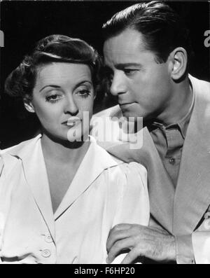 1940, il titolo del film: LETTERA, Direttore: William Wyler, Studio: WARNER, nella foto: BETTE DAVIS, HERBERT MARSHALL. (Credito Immagine: SNAP) Foto Stock