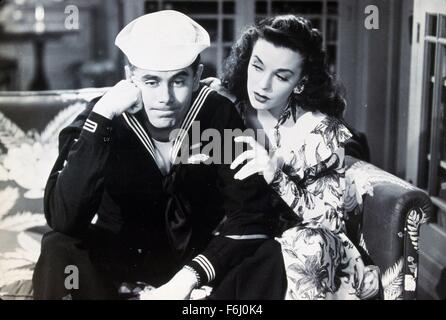 1943, il titolo del film: distruttore, Direttore: WILLIAM A SEITER, Studio: Columbia, nella foto: MARGUERITE CHAPMAN, Glenn Ford. (Credito Immagine: SNAP) Foto Stock