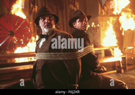 1989, il titolo del film: L'INDIANA JONES E L'ULTIMA CROCIATA, nella foto: Sean Connery. (Credito Immagine: SNAP) Foto Stock