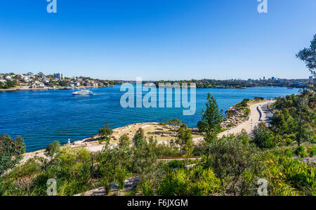 Australia, Nuovo Galles del Sud, Sydney, molo di Barangaroo Point Reserve, Sydney il nuovissimo Harbour Foreshore park Foto Stock