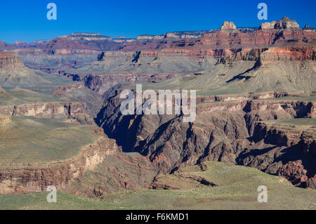 Superiore gola di granito visto da mesa a ferro di cavallo nel parco nazionale del Grand Canyon, Arizona Foto Stock