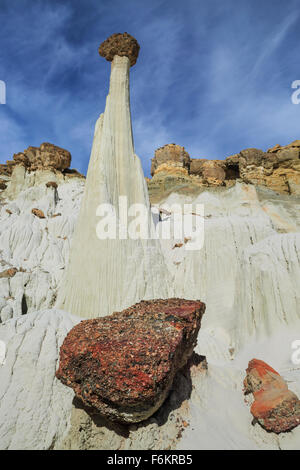 Hoodoo in wahweap creek basin vicino al grande acqua, Utah Foto Stock