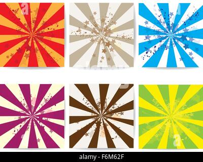 Set di rivestita grunge sfondi. Abstract illustrazione vettoriale con sfondo. Illustrazione Vettoriale