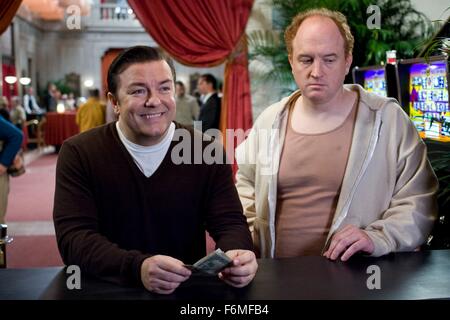 Data di rilascio: ottobre 2, 2009. Il titolo del filmato: L Invenzione di mentire. STUDIO: Le immagini Radar. Trama: Una commedia ambientato in un mondo dove nessuno ha mai mentito, fino a quando uno scrittore coglie l'occasione per un guadagno personale. Nella foto: Ricky Gervais come Mark Bellison e LOUIS C.K. come Greg. Foto Stock