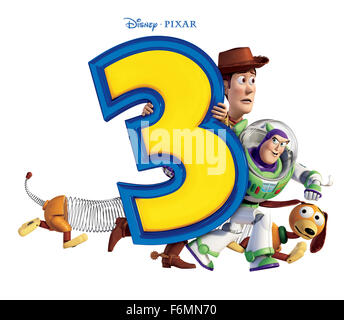 Data di rilascio: giugno 18, 2010 il titolo del filmato: Toy Story 3 STUDIO: Disney Pixar direttore: Lee Unkrich trama: Woody, Buzz e il resto di loro toy-box amici sono oggetto di dumping in un giorno-centro di cura dopo il loro proprietario, Andy, parta per il college nella foto: Poster (credito Immagine: c Disney Pixar/Entertainment Immagini) Foto Stock