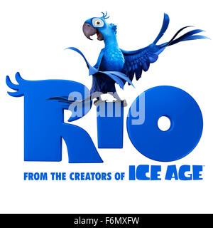 Data di rilascio: Aprile 12, 2011 il titolo del filmato: Rio STUDIO: Twentieth Century Fox Animation direttore: Carlos Saldanha Trama: quando il blu, un macaw addomesticato dalla piccola cittadina di Minnesota, incontra il fieramente indipendenti gioiello, egli prende il largo in un'avventura a Rio de Janeiro con questo uccello dei suoi sogni nella foto: Jesse Eisenberg voci Blu (credito Immagine: c Twentieth Century Fox Animation/Entertainment Immagini) Foto Stock