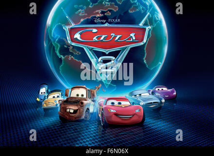 Data di rilascio: giugno 24, 2011 il titolo del filmato: Vetture 2 STUDIO: Walt Disney Pictures Amministratori: John Lasseter, Brad Lewis trama: Racing star Lightning McQueen si allea con il suo migliore amico Mater per un'avventura internazionale come essi andare contro la più veloce del mondo vetture nella foto: POSTER (credito Immagine: c Walt Disney Pictures/Entertainment Immagini) Foto Stock