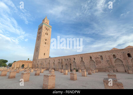 La moschea di Koutoubia di Marrakech, Marocco Foto Stock