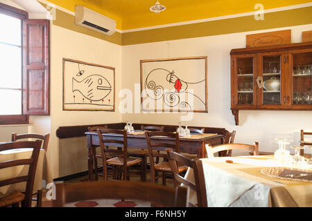 Italia Liguria Lerici - Ristorante Osteria L'Orto di Amneste Foto Stock