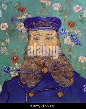 Ritratto di Joseph Roulin (1889) di Vincent van Gogh (1853–1890) Foto Stock