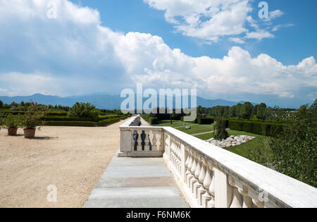 L'Italia, Venaria, Royal Palace, la vista del parco Foto Stock