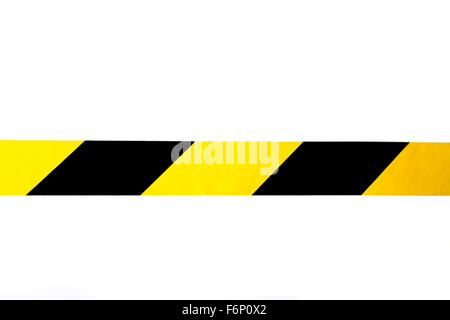 Isolato nero e il tipo giallo Foto Stock