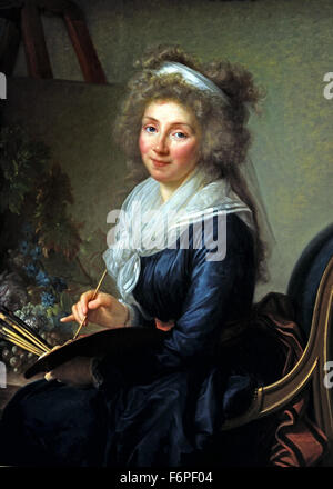 Ritratto Di Auto Marie Élisabeth Louise Vigée Le Brun 1755 -1842 Paris Francia Francia ( rococò pittore neoclassico ) Foto Stock