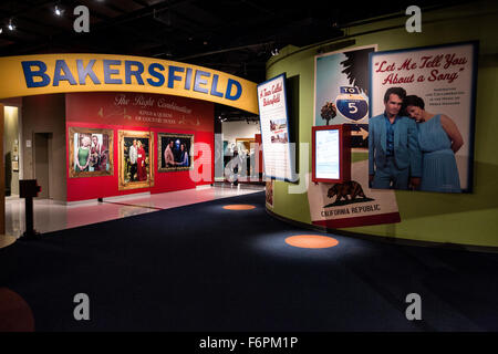 Il Bakersfield Sound presentano nella Country Music Hall of Fame a Nashville, TN. Foto Stock