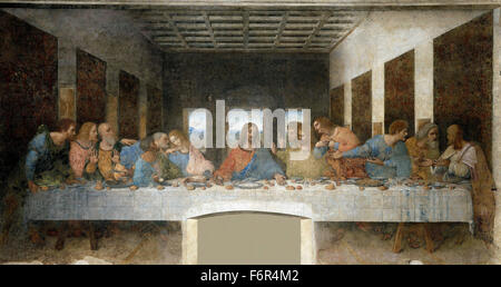 Leonardo da Vinci - L'Ultima Cena Foto Stock