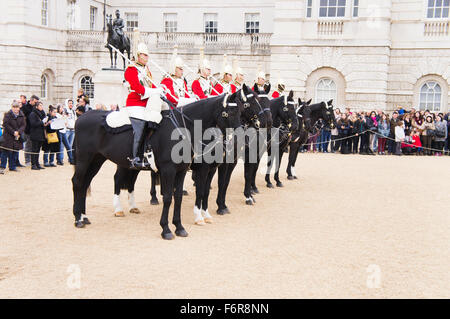 Famiglia Horse Guards, ufficiale, cavallo Foto Stock