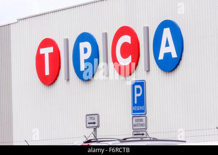 TPCA (Toyota Peugeot Citroën Automobile) fabbrica Repubblica Ceca Foto Stock