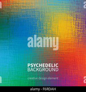 Colorato psichedelico sfondo testurizzata Illustrazione Vettoriale