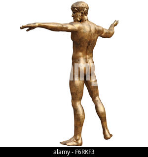 Statua di bronzo di uomo Foto Stock