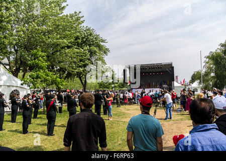 Canada Cerimonia della Giornata a Montreal Foto Stock