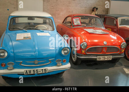 Museo Trabant al Checkpoint Charlie, Berlin, Germania Foto Stock