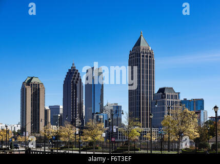 Skyline del centro, Atlanta, Georgia, Stati Uniti d'America Foto Stock